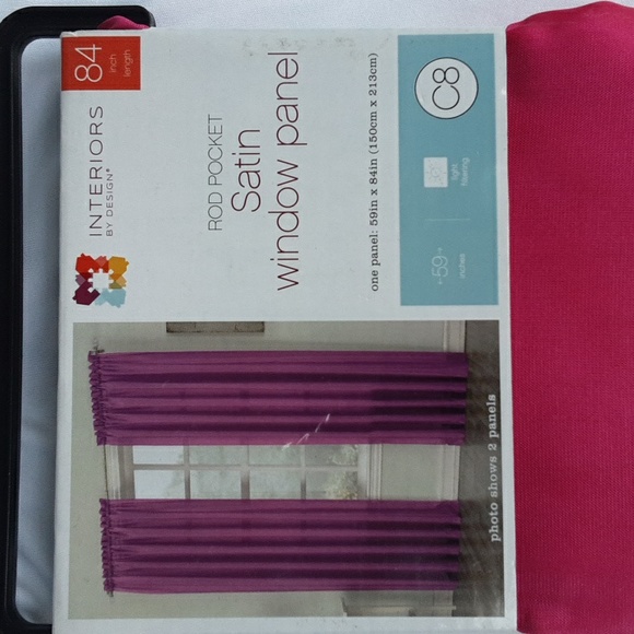 NWT Satin Window Panel - Picture 2 of 4